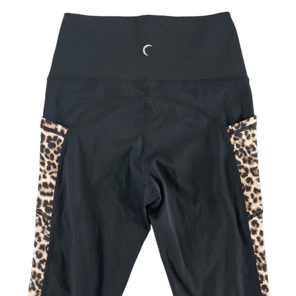 Zyia Active Leopard Print Brilliant High Rise Cropped Capri Leggings Size 4 - Picture 12 of 12